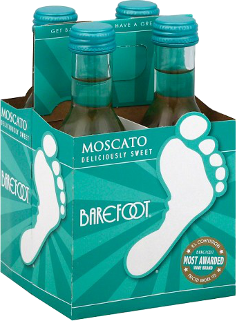 Barefoot Moscato 187ml 4pk