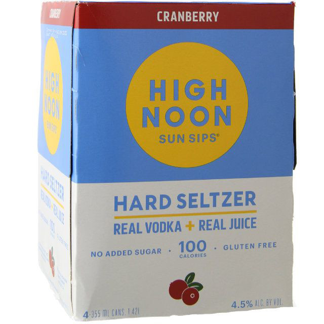 High Noon Cranberry 4 Pack 355ml