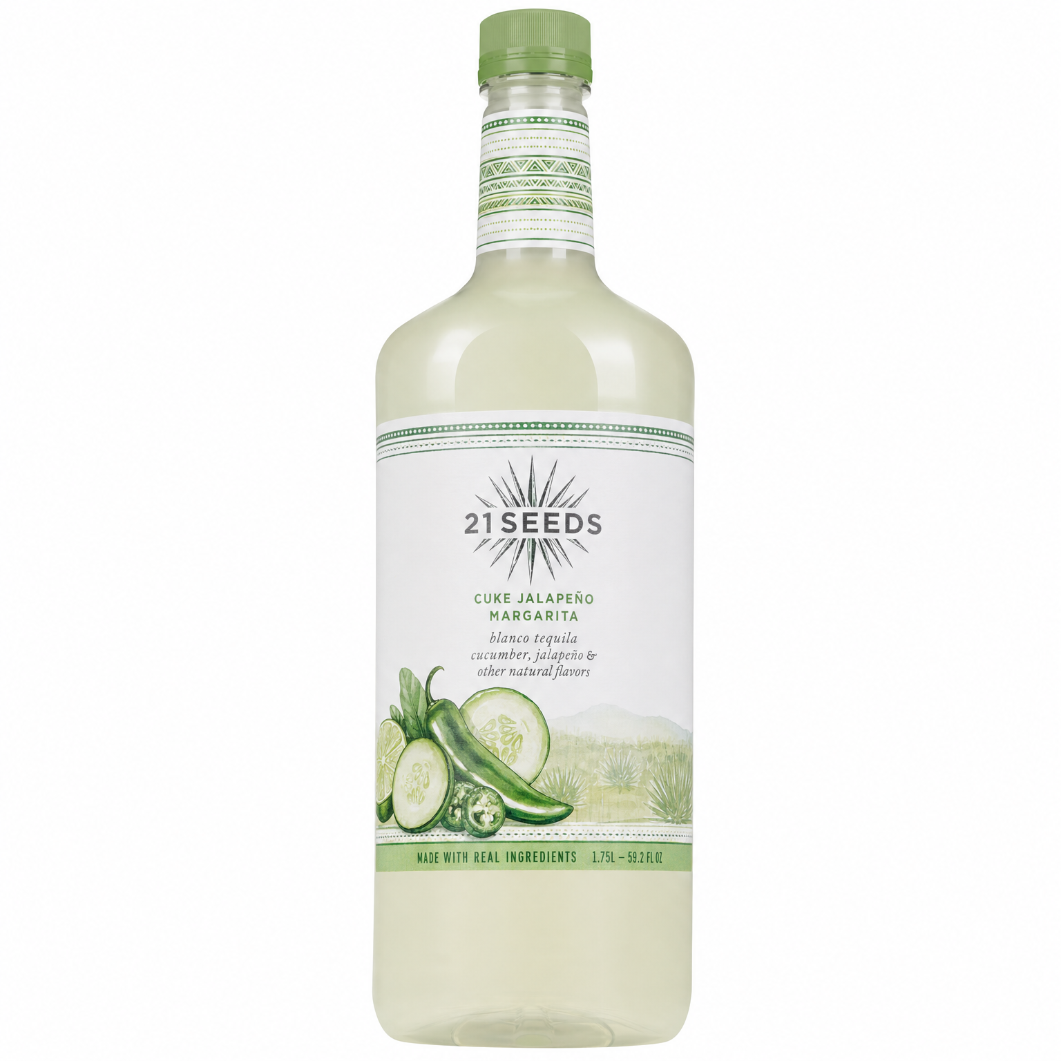 21 Seeds Cuke Jalap Margarita Cocktail Mixer 1.75L