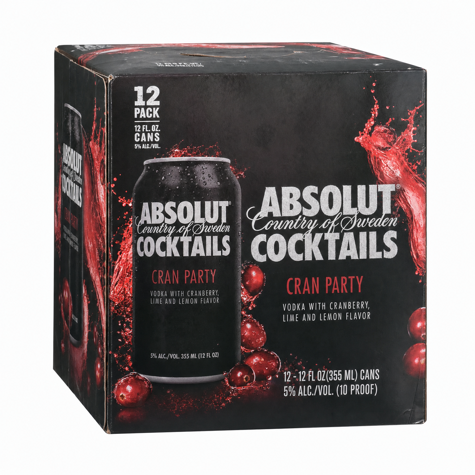 ABS Ckt Os Cran Party 12 Pk
