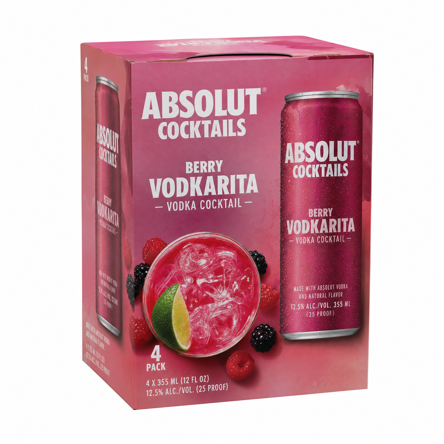 Absolut Cocktails Berry Vodkarita 4pk