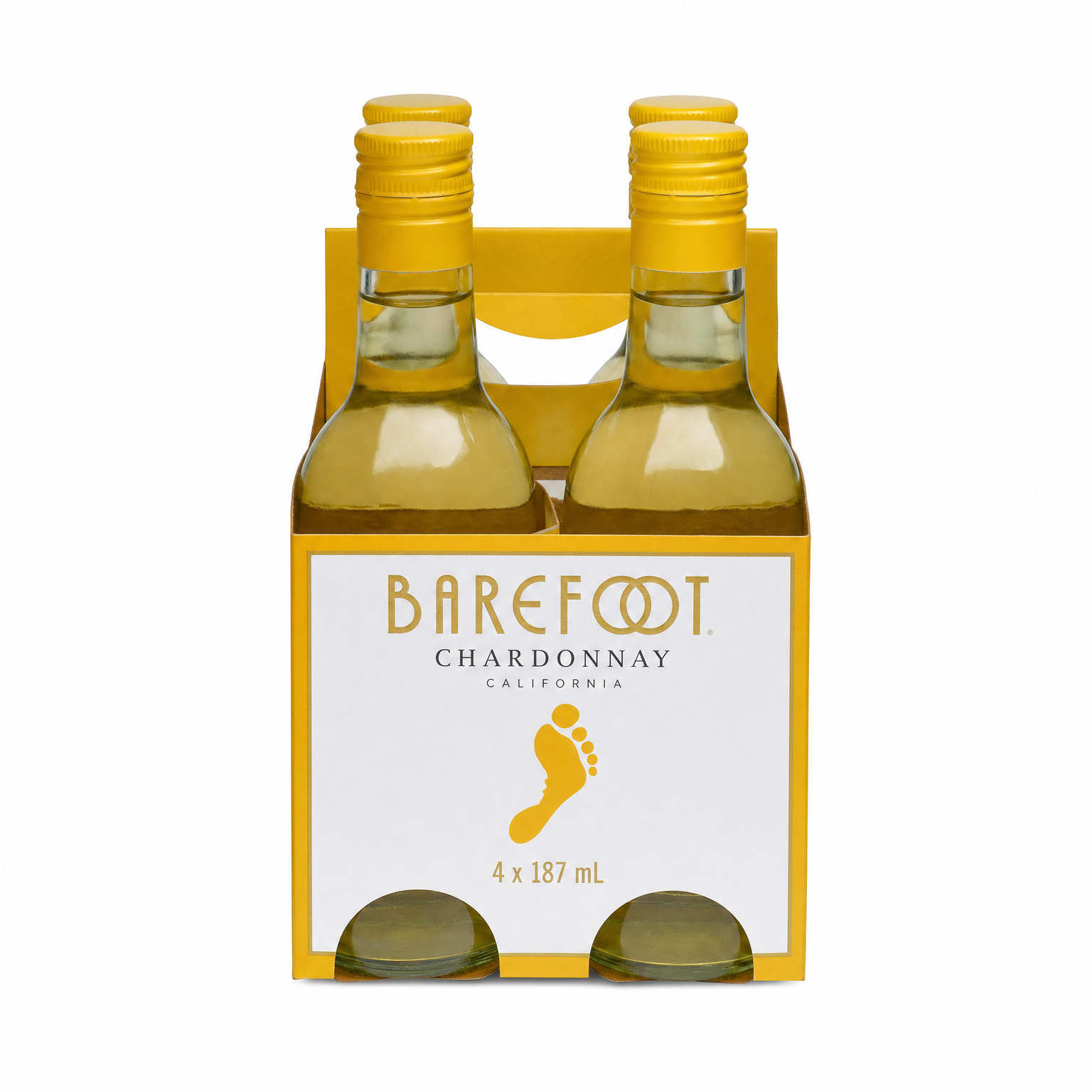 Barefoot Chardonnay 187ml 4 Pack