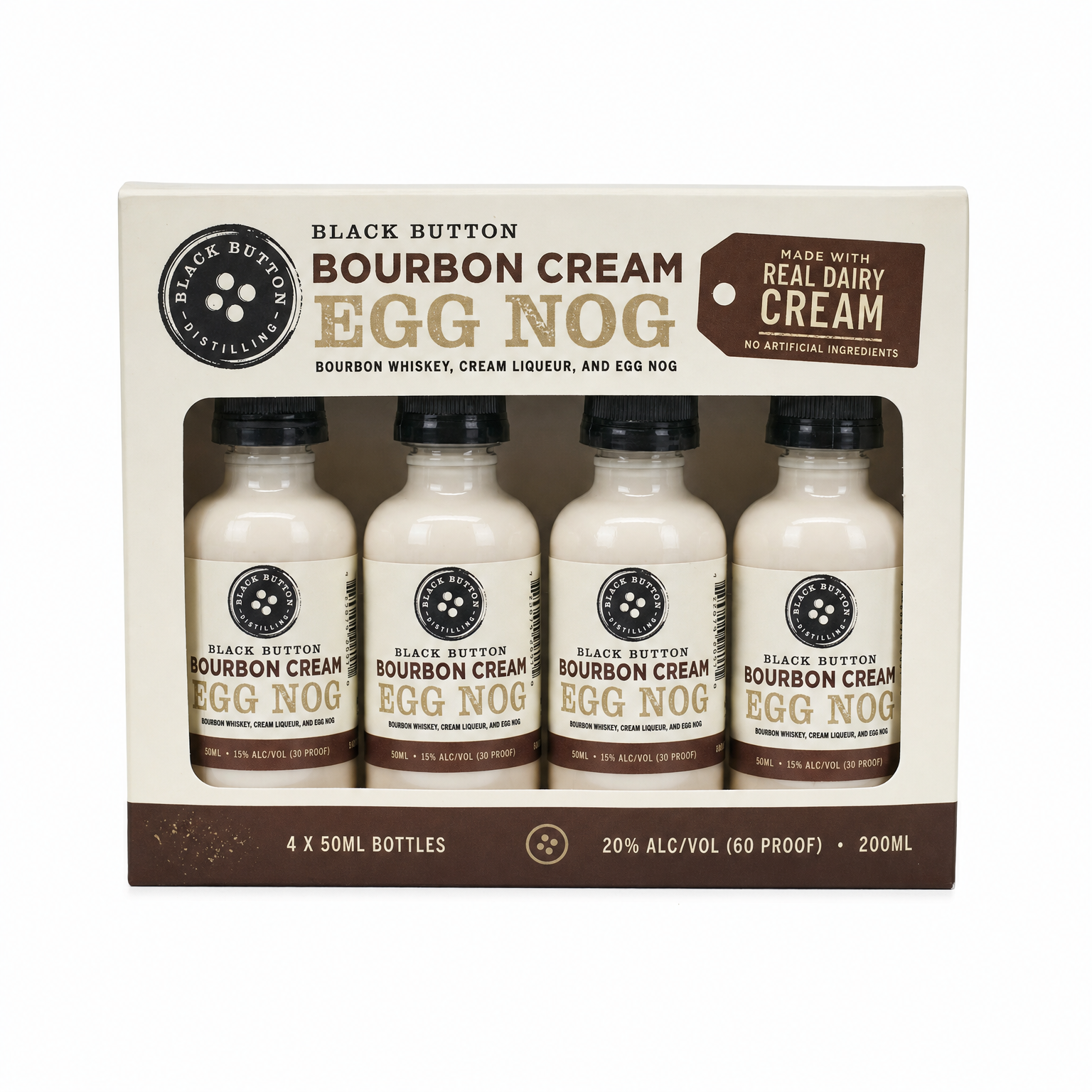 Black Button Bourbon Cream Egg Nog 4x50ml