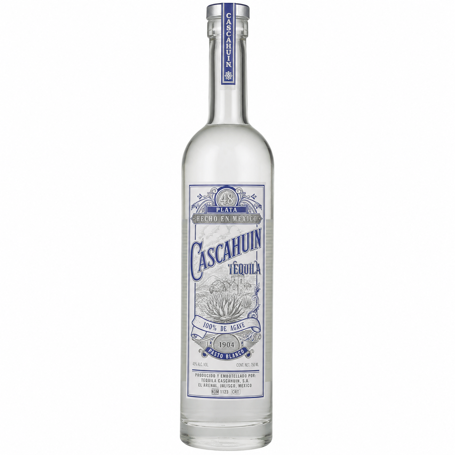 Cascahuin 48 Plata Tequila 750ml