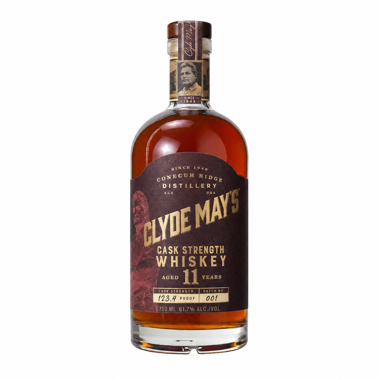 Clyde May'S 11 Year Old Cask Strength Whiskey 750ml