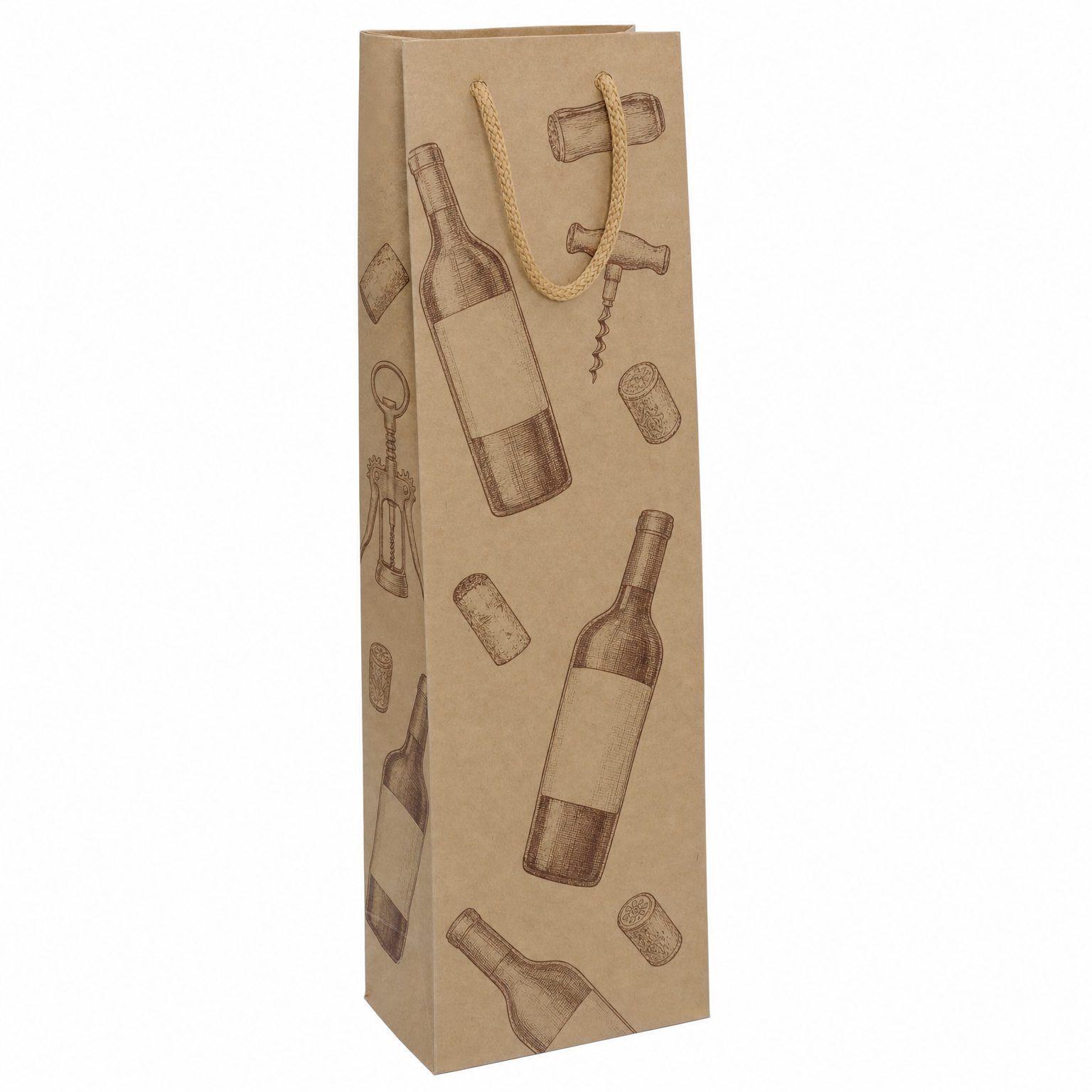 CORKS W HANDLE GIFT BAG