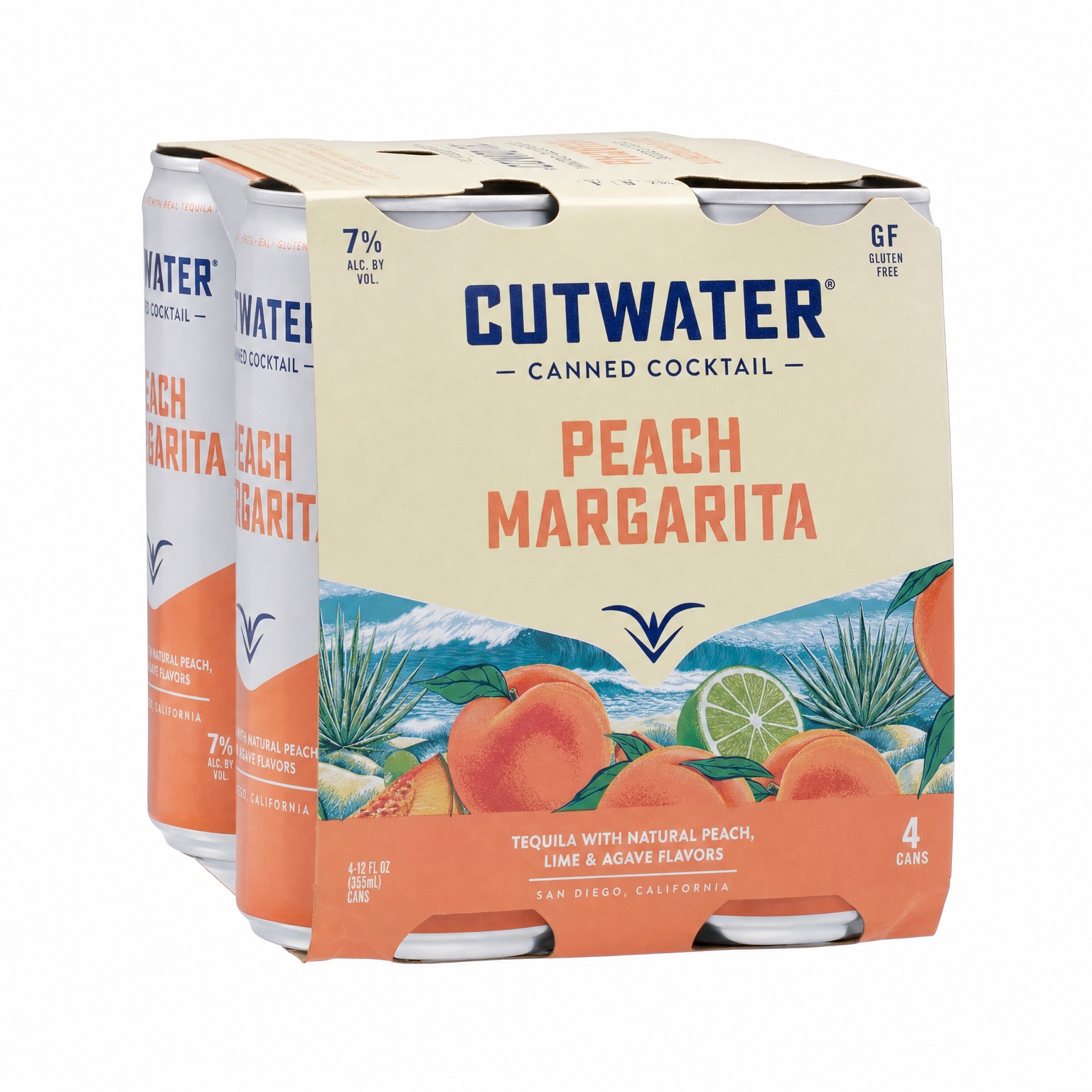 Cutwater Peach Margarita 4pk
