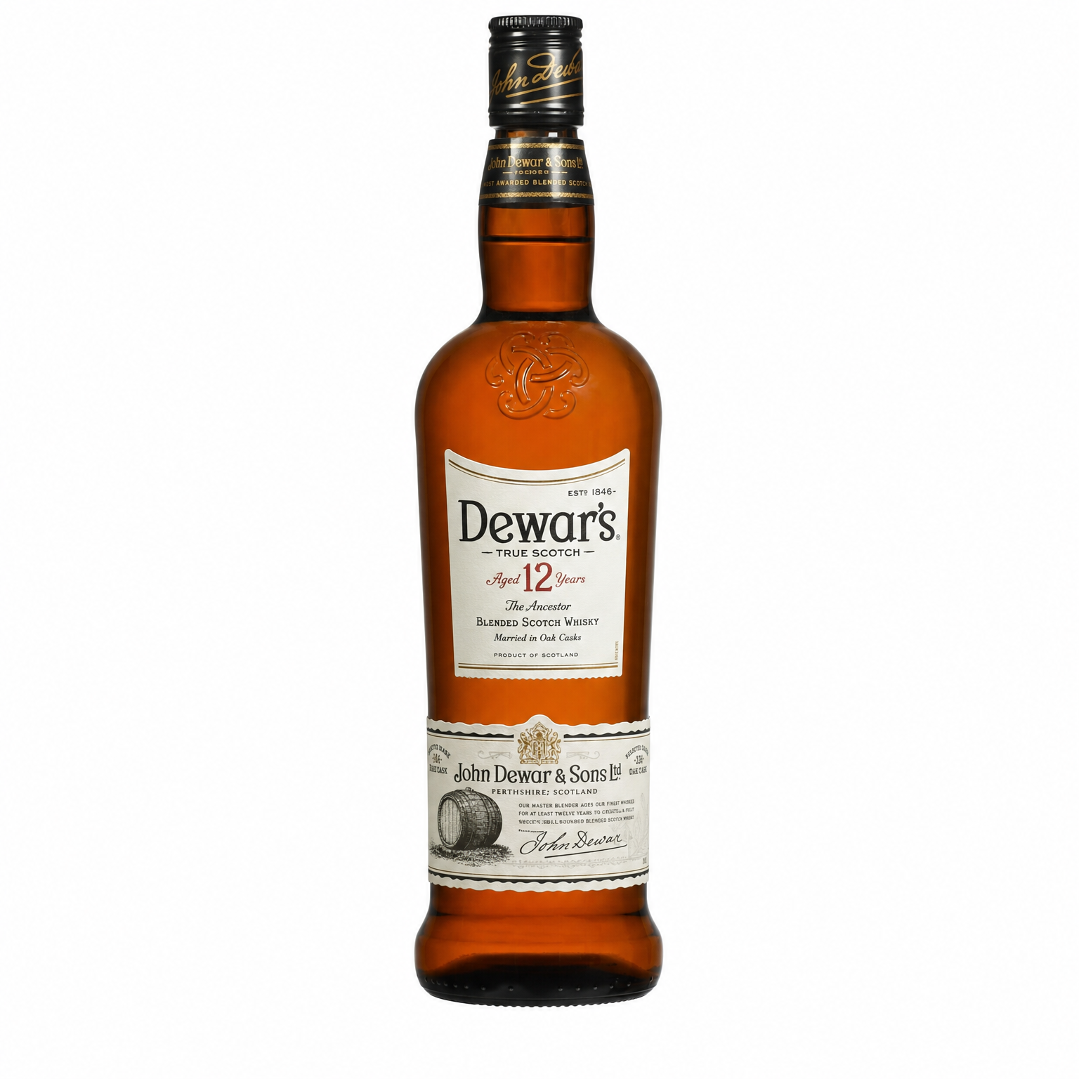 Dewar's 12 Year Old Blended Scotch Whisky 750ml