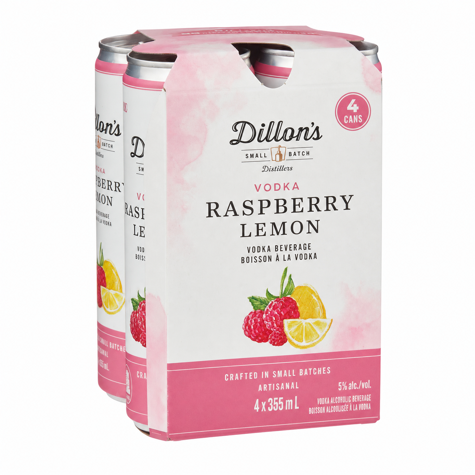 Dillons Vodka Raspberry Lemon 4pk