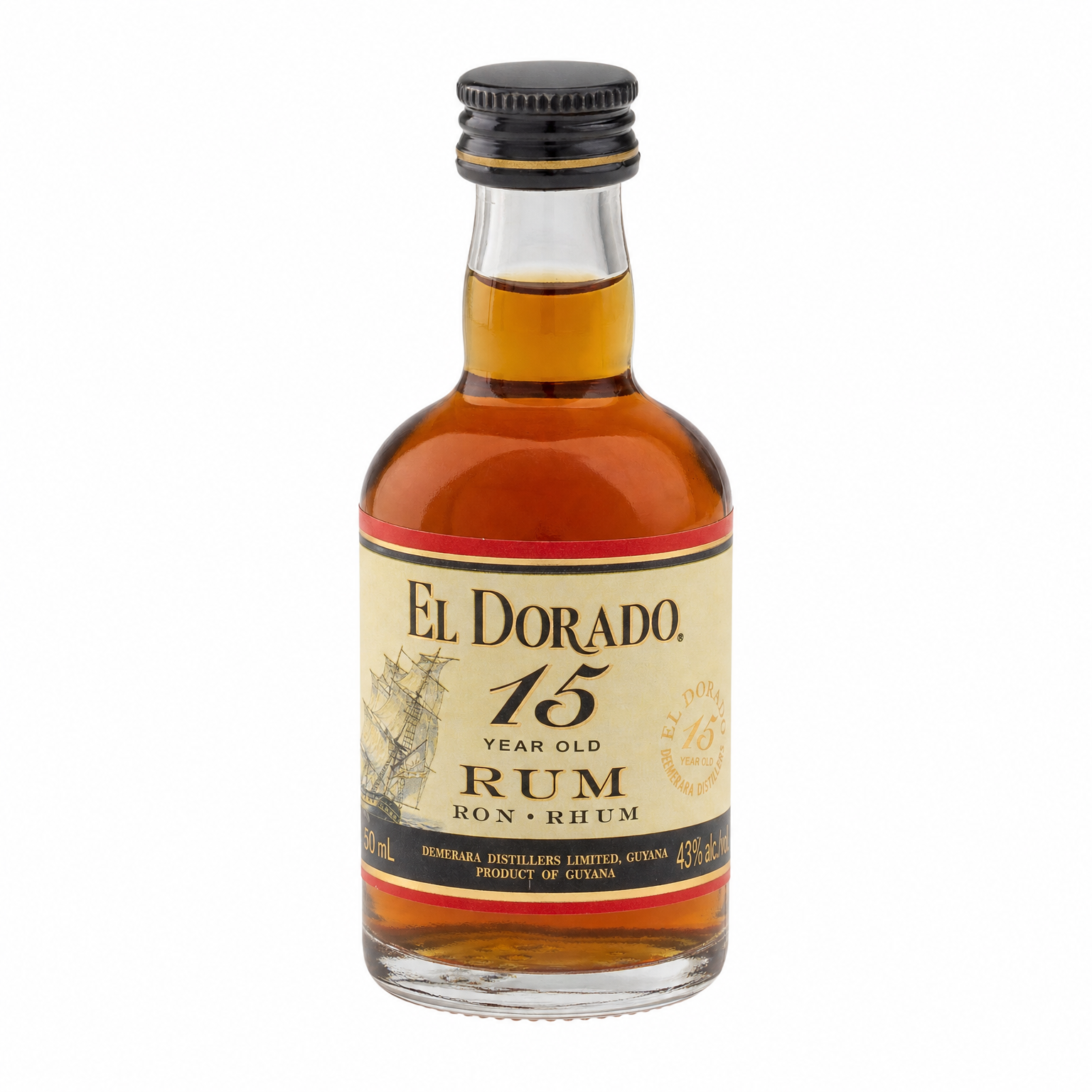El Dorado 15 Yr Rum 50ml