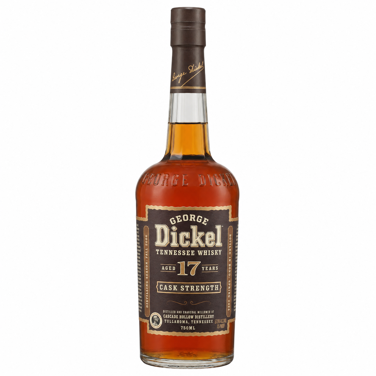 George Dickel 17 Year Old Cask Strength Tennessee Whisky 750ml