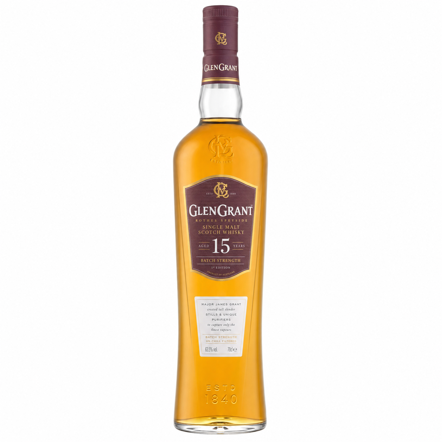 Glen Grant 15 Year Old Batch Strength 750ml