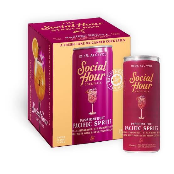 Social Hour Pacific Spritz 4pk-355ml Cans