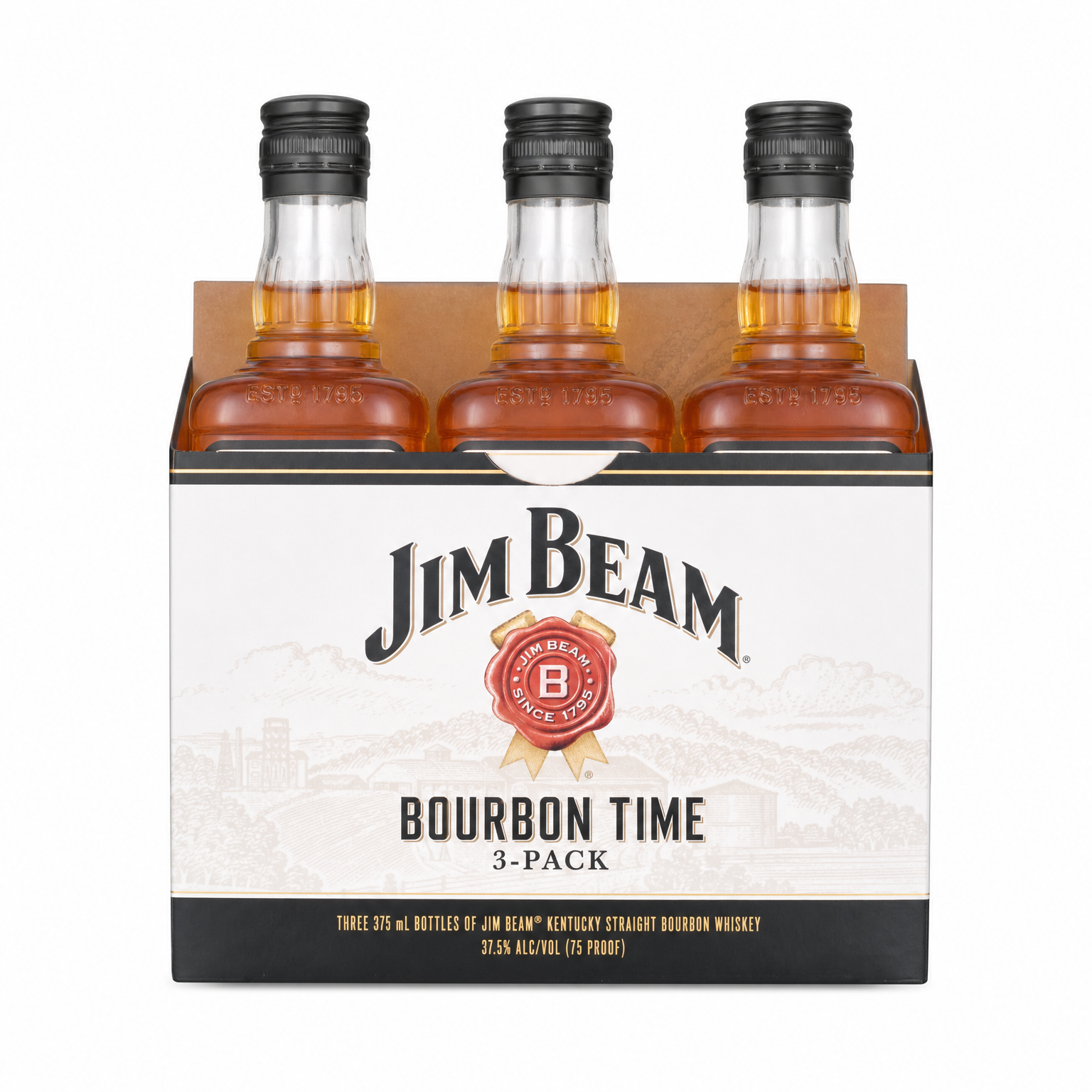 Jim Beam Bourbon Time 3 Pack 375ml