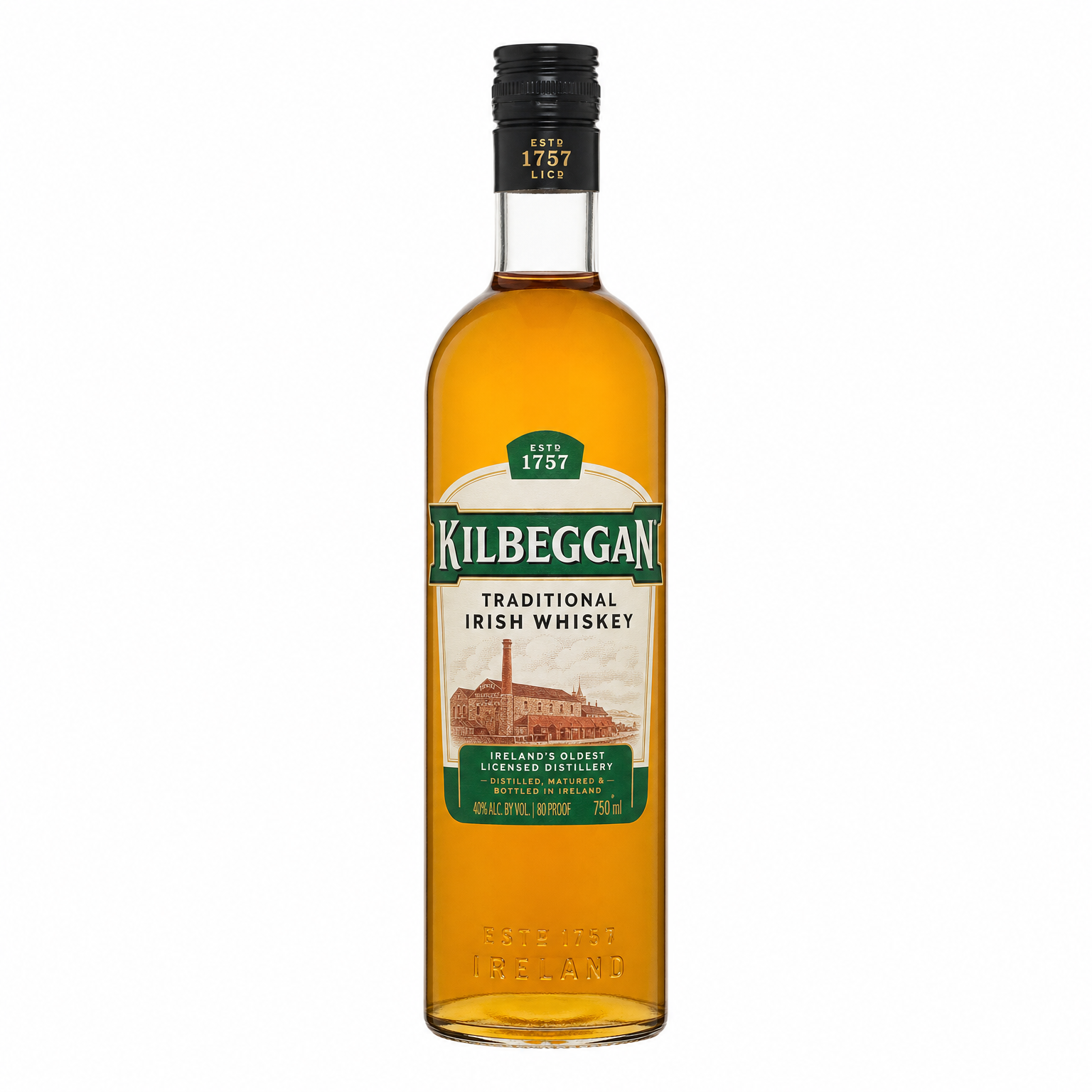 Kilbeggan Irish Whiskey 750ml