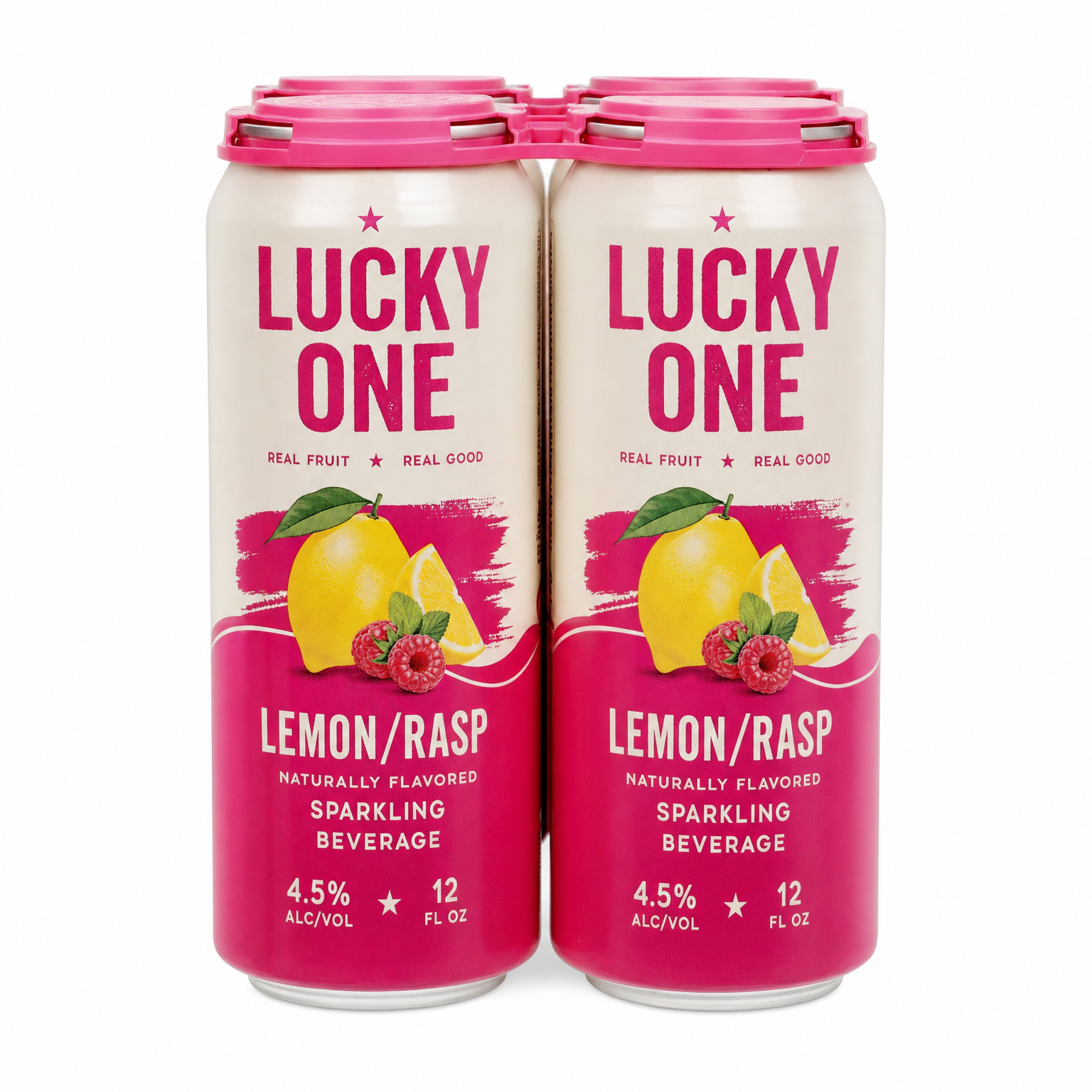 Lucky One Lemon/Rasp 4pk