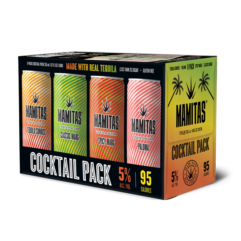 Mamitas Tequila Cocktail Seltzer 8pk-355ml