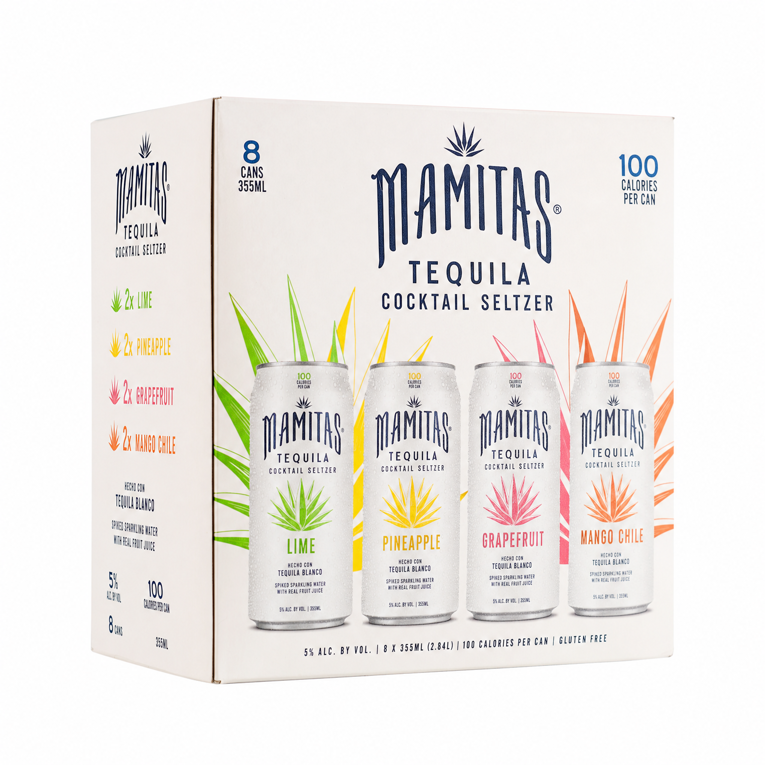 Mamitas Tequila Cocktail Seltzer 8pk-355ml