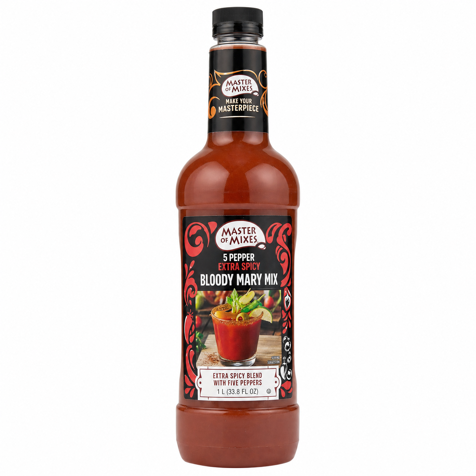 Master of Mixes 5 Pepper Extra Spicy Bloody Mary Mix 1L
