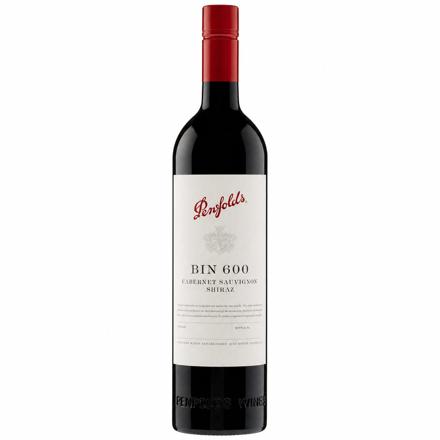 Penfolds Bin 600 Cabernet Sauvignon Shiraz 750ml