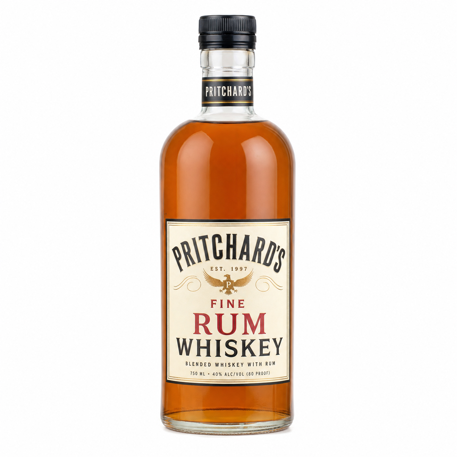 Pritchard's Fine Rum Whiskey 750ml