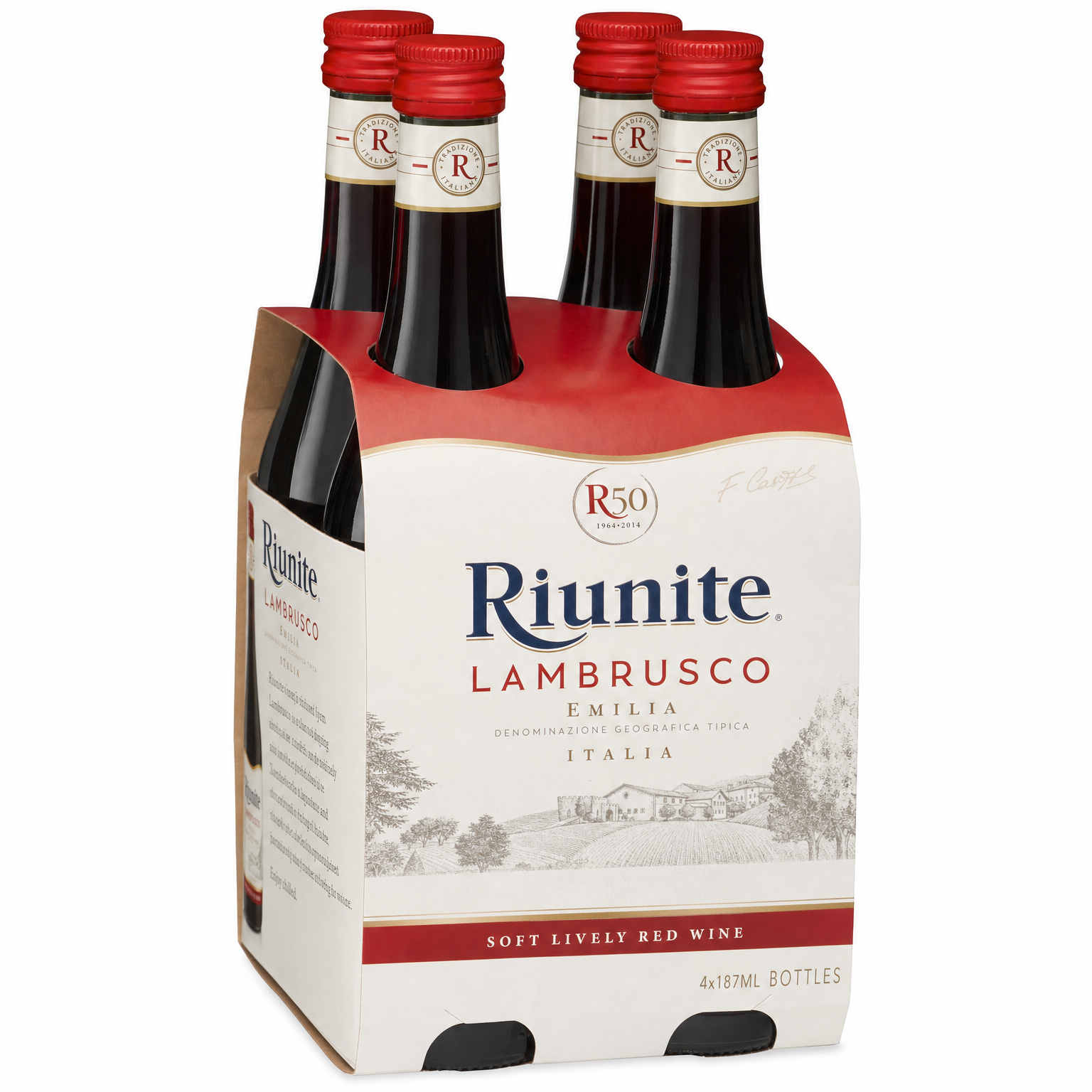 Riunite Lambrusco 187ml 4-Pack