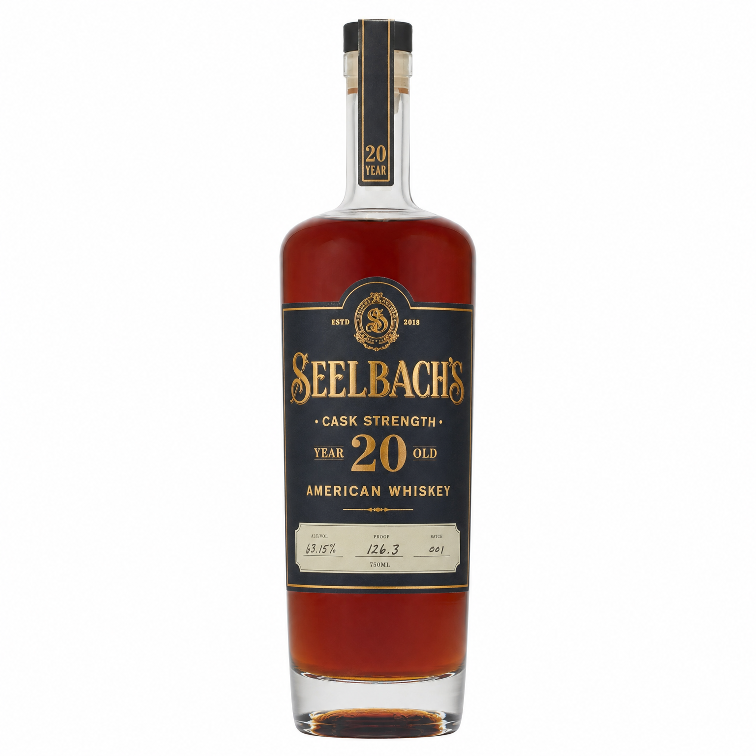 Seelbach's Cask Strength 20 Year American Whiskey 750ml
