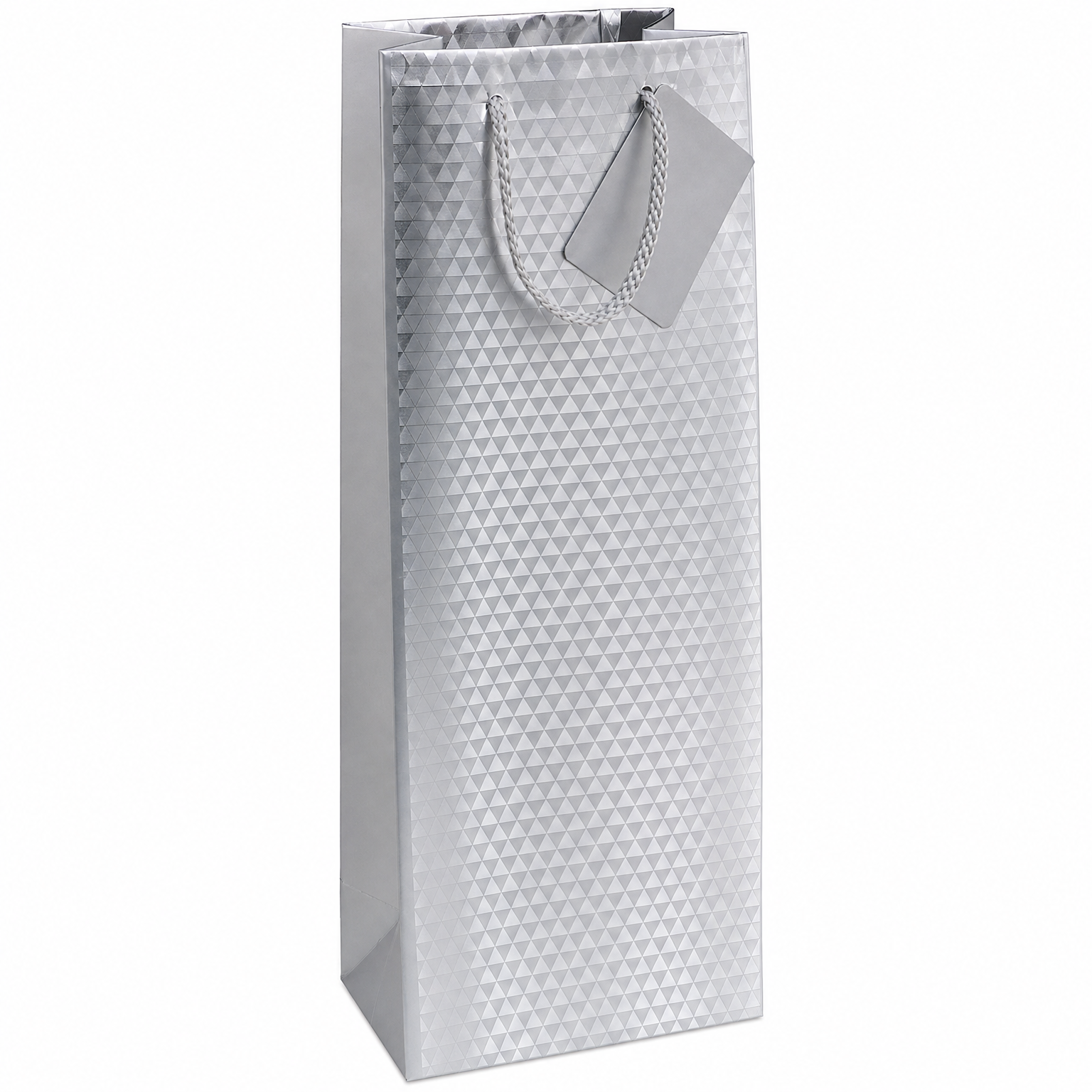 SILV FOIL 2 BTL GIFT BAG