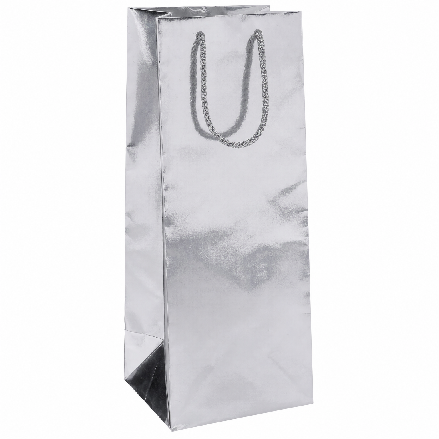 SILVER FOIL MAG GIFT BAG