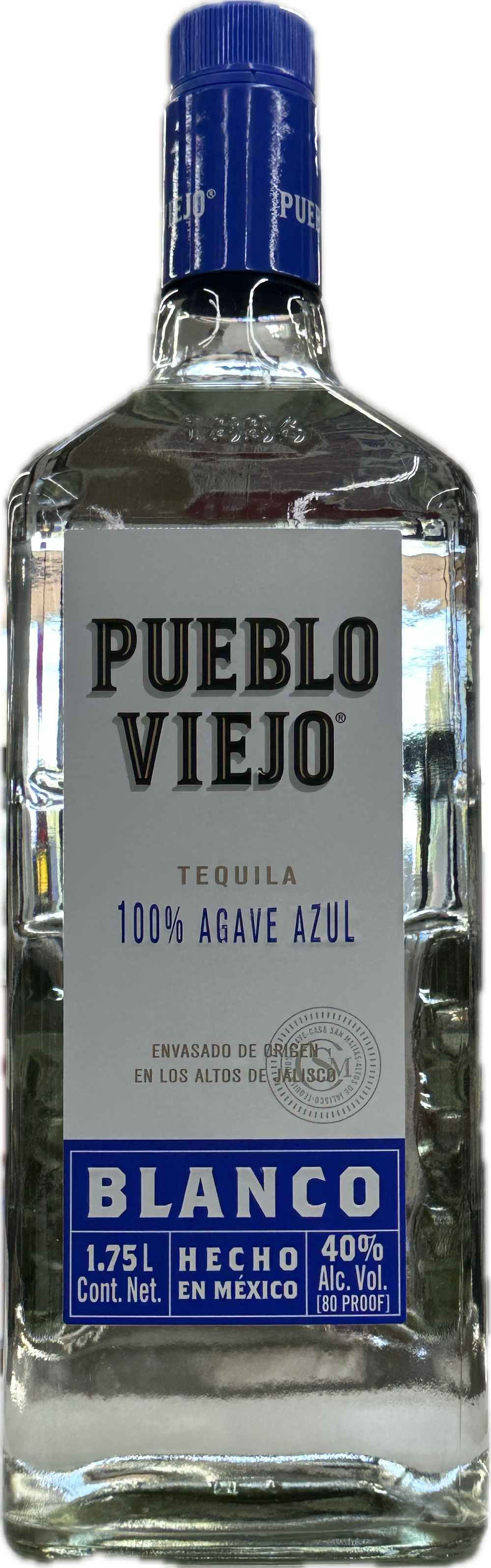 Pueblo Viejo Blanco Tequila 1.75L
