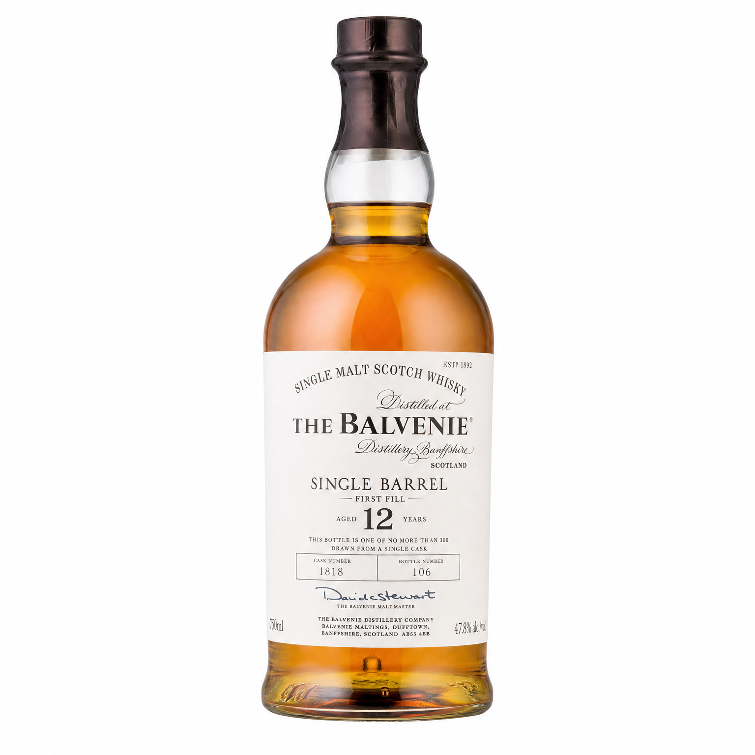 The Balvenie 12 Year Old Single Barrel First Fill 750ml