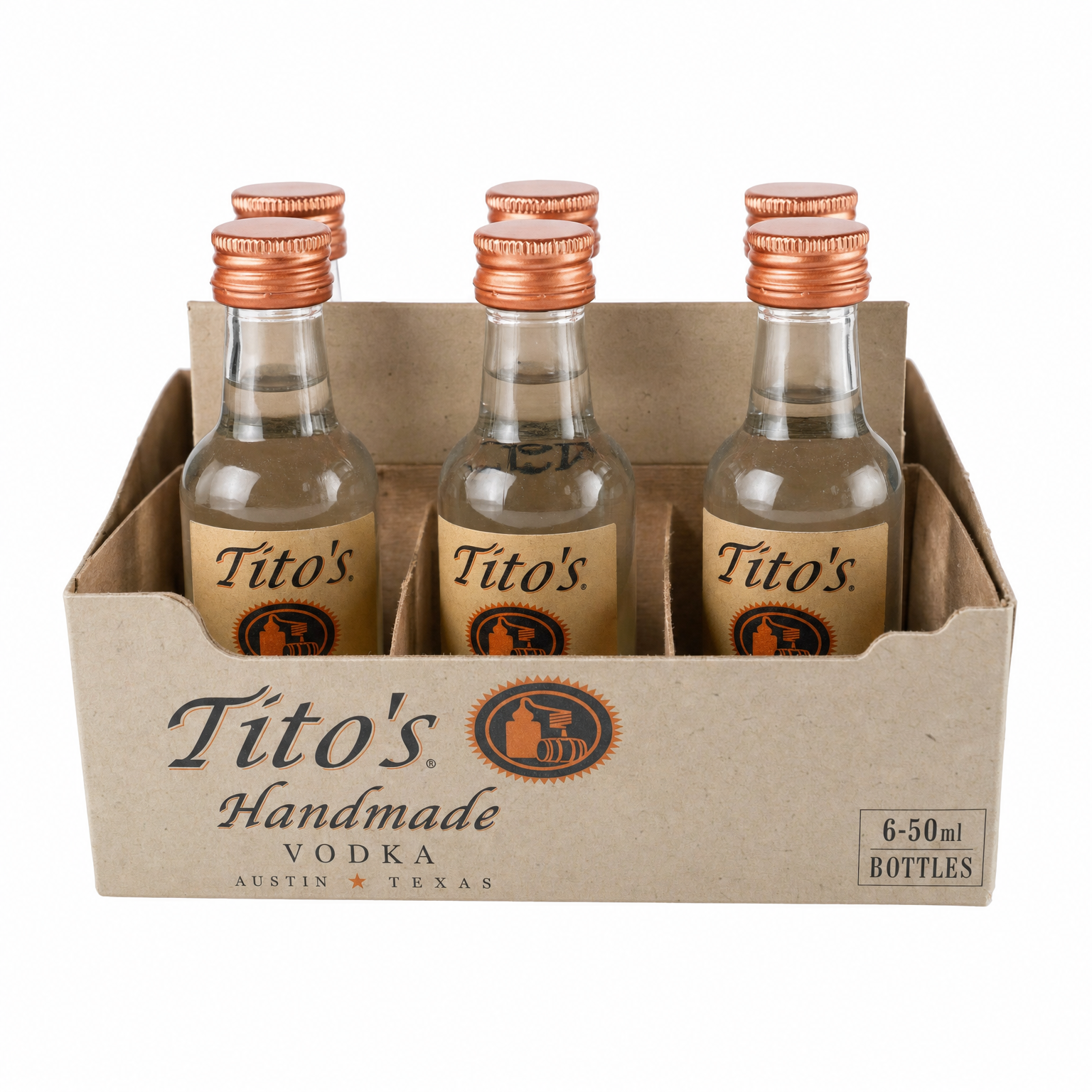 Tito's Handmade Vodka 50ml 6-Pack