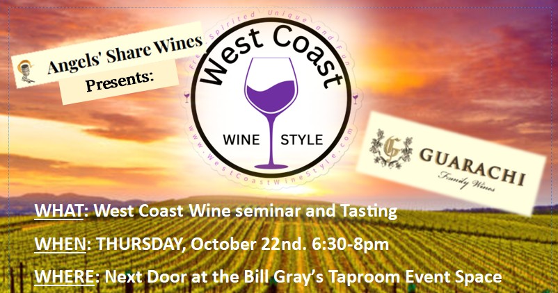 West Coast Wine Seminar and Tasting Event