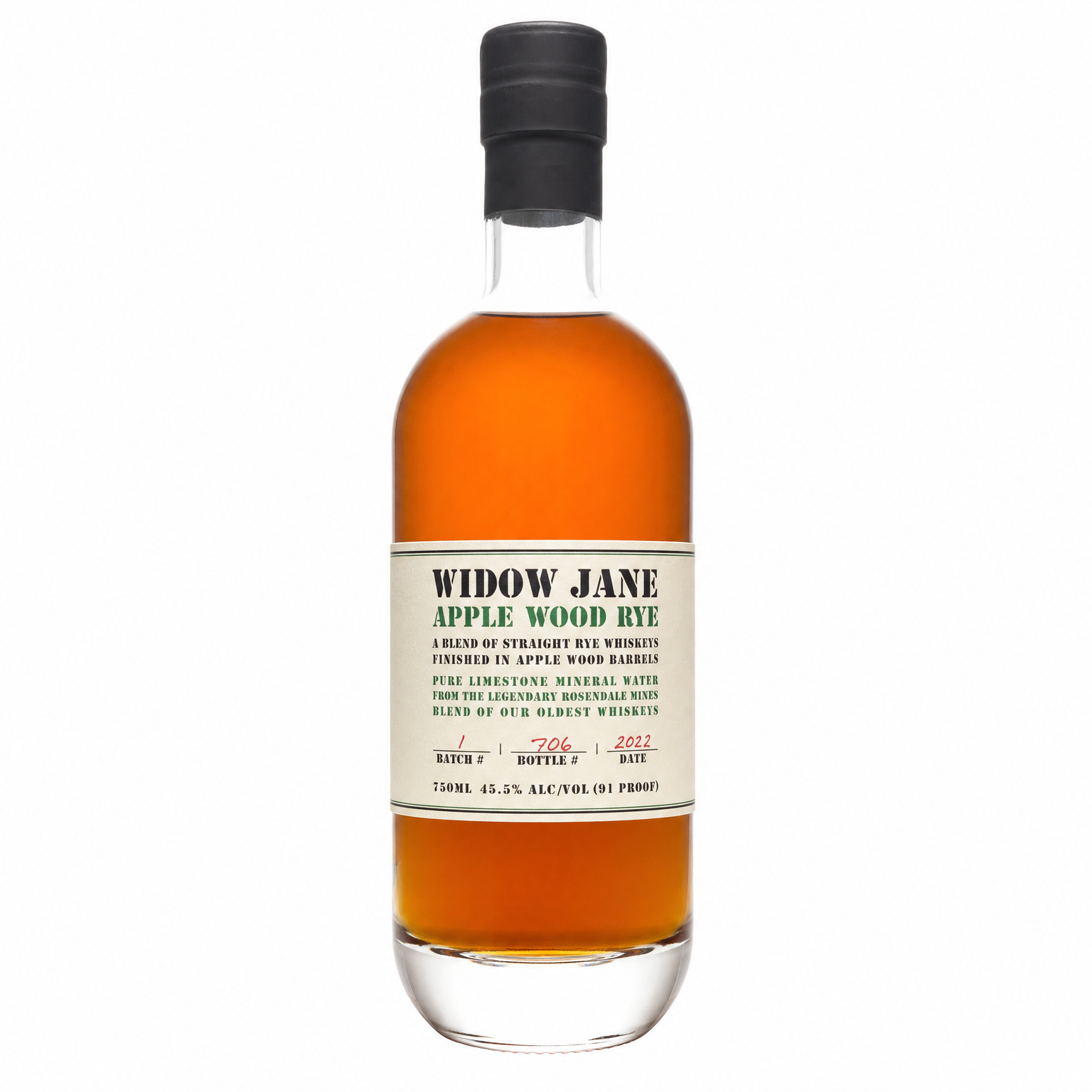 Widow Jane Apple Wood Rye 750ml