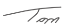 A simple, black, handwritten signature on a white background.