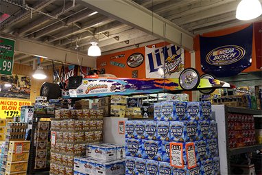 Inside Southtown Beverage store