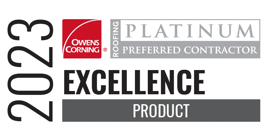 2023 Owens Corning Platinum Preferred Contractor Excellence Product