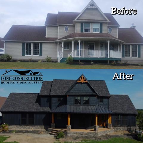 Before After Asphalt Shingle Roof Installation