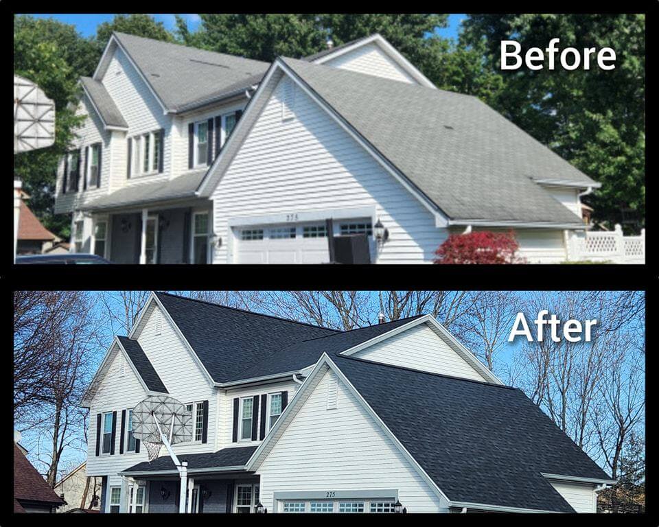 Before After Full Siding Replacement