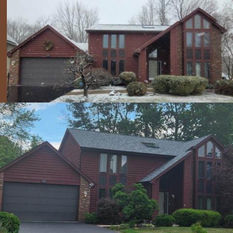 Before After Home Siding Replacement
