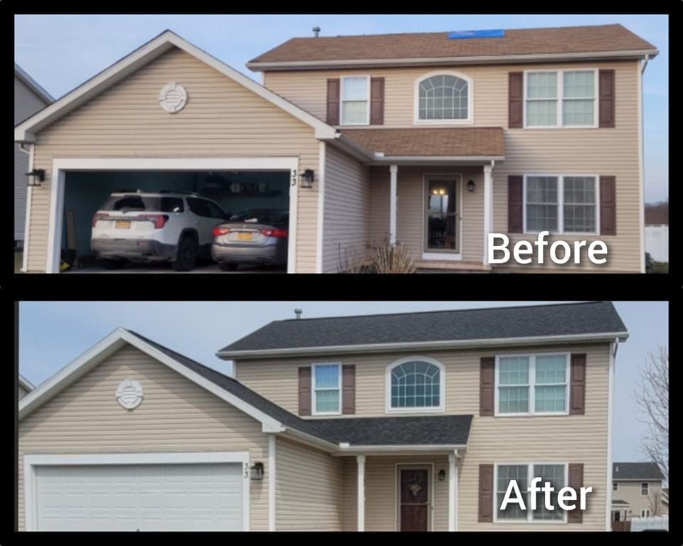 Before After New Siding Installed