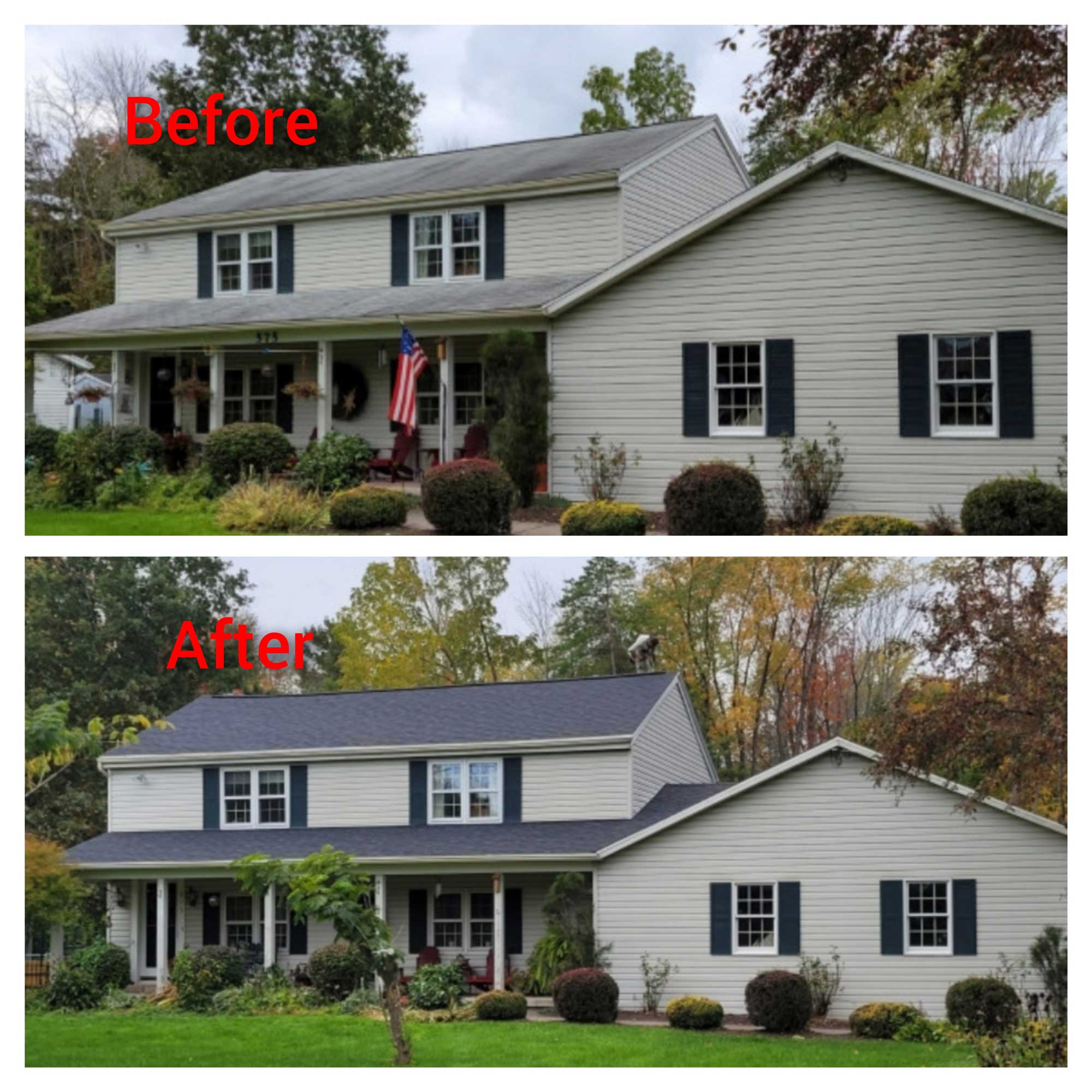 Before After Roof Replacement
