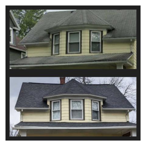 Before After Roof Restoration