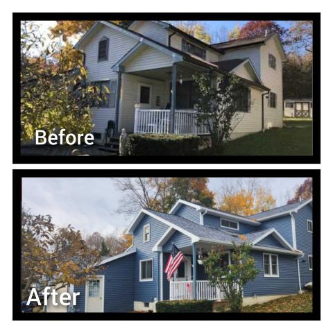 Before After Siding Remodel