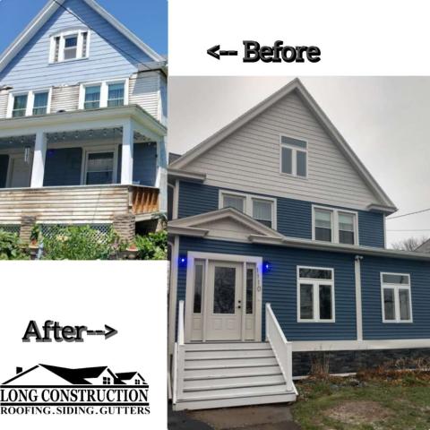 Before After Siding Replacement