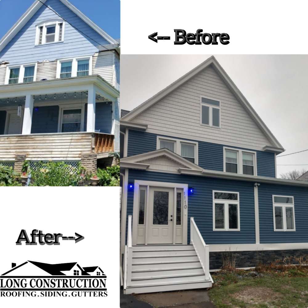Before After Siding Replacement