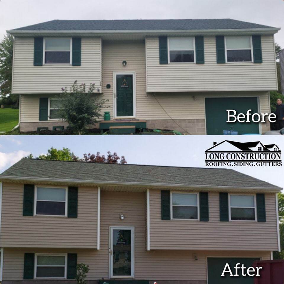 Before After Siding Replacement Service