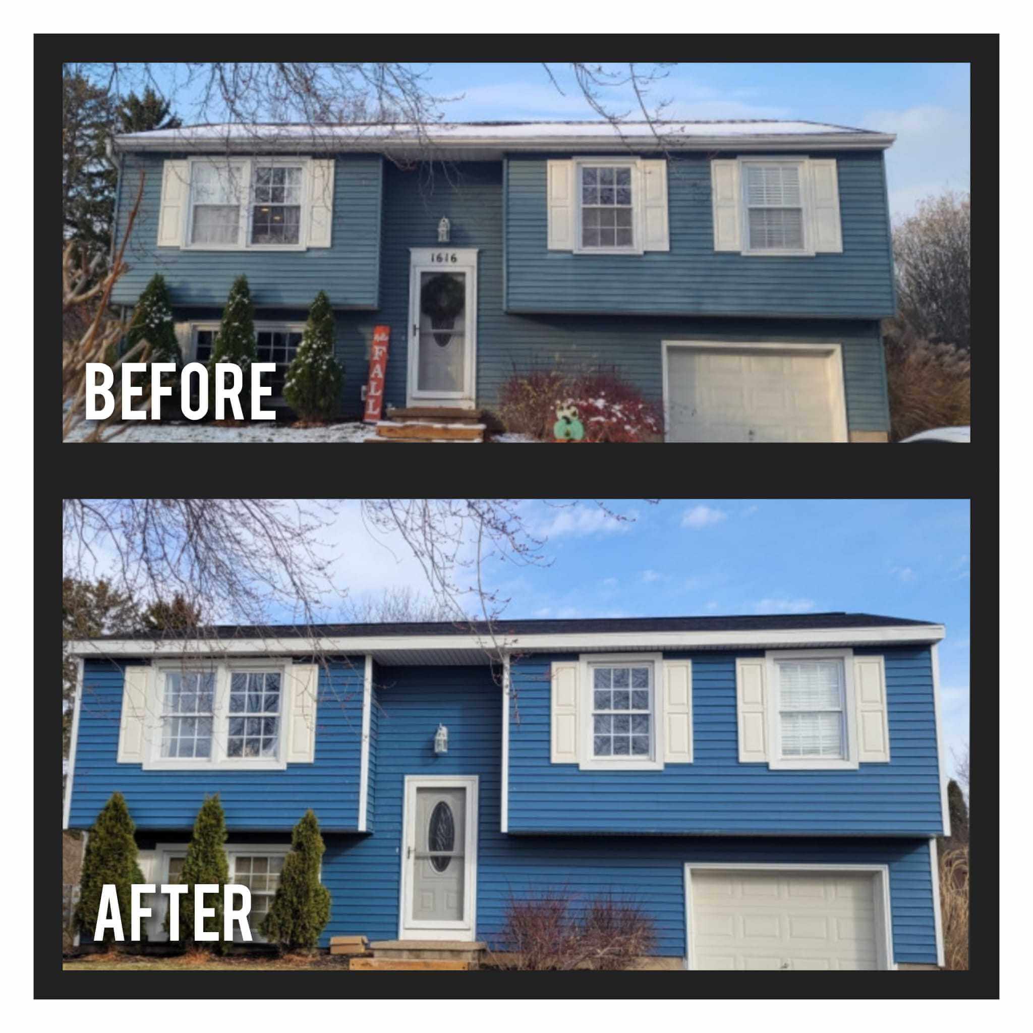 Before After Siding Replacement
