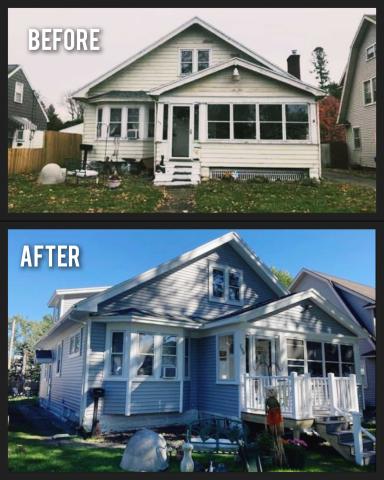 Before After Siding Restoration