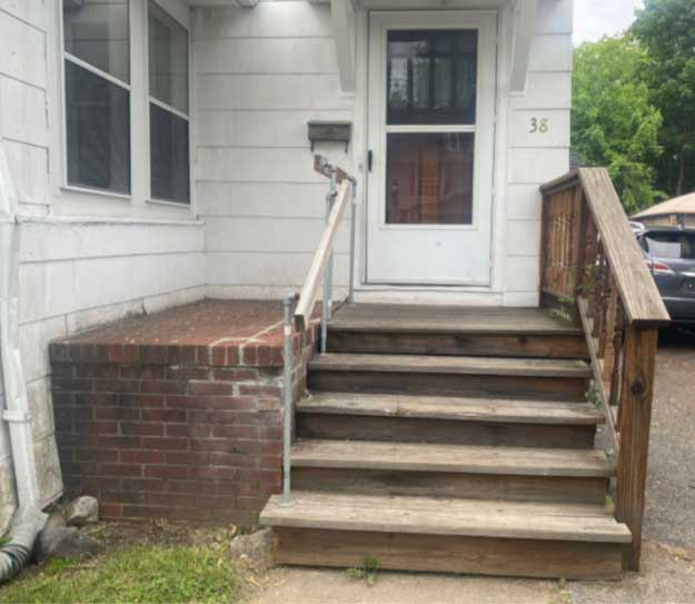 Before Wood Deck Restoration